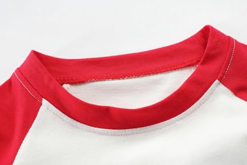 Tkria Boys Girls Christmas Shirts Raglan Long Sleeve Reindeer Snowman Cat Dinosaur Monster Truck Tops for Kids 2-10T3