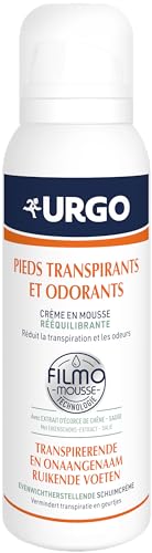 Urgo - Filmomousse réequilibrant 125ml - Pour pieds transpirants et odorants - Sans effet gras ni collant