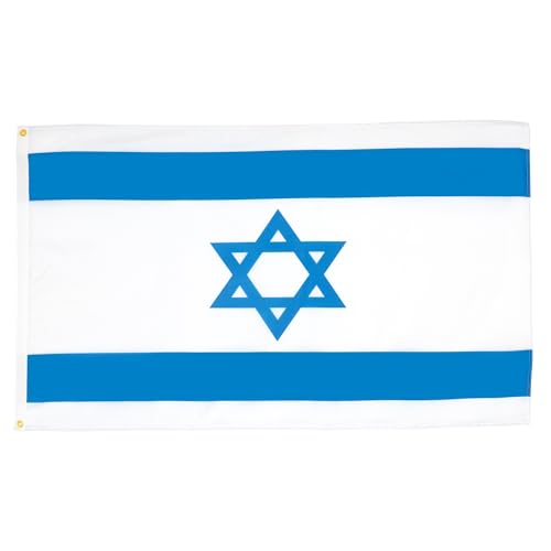 AZ FLAG - Israel Flag - 2x3 Ft - 100D Polyester Israeli - Jewish Banner with Two Metal Grommets - Fade Resistant - Vivid Colors - 2' x 3' Feet - 90x60 Cm