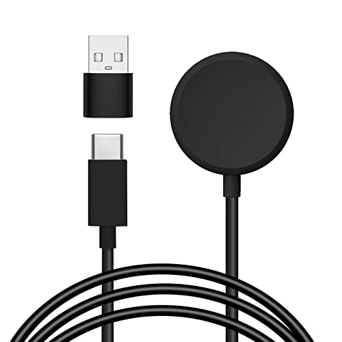 for Google Pixel Watch Charger, Lnauy Replacement USB-C Charger Stand Compatible with Google Pixel Watch Magnetic Portable Charging Cable Power (White)
