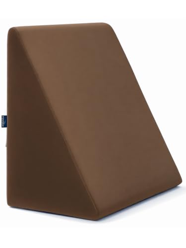 Memory Foam Wedge Pillow | 2 Years Warranty | Bed Wedge Cushion, Orthopedic Back Support for Bed | for Acid Reflux, Snoring, GERD, Leg Elevation (Brow