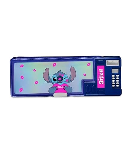 Seven Estuche Escolar Lilo & Stitch para niños, Compartimentos Pop up para lápices, Gomas de borrar, Reglas, calculadora incluida, cajones mágicos, Etiqueta de Nombre Personalizable, Producto Oficial | Ya disponible en tu tienda friki favorita! En mundofriki.es!