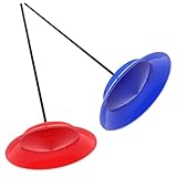 Hohopeti 2 Sätze Jonglier mit Bunten Tellern und Stäben Trickspielzeug für Erwachsene Einfach zu Lernen für Partys und Veranstaltungen