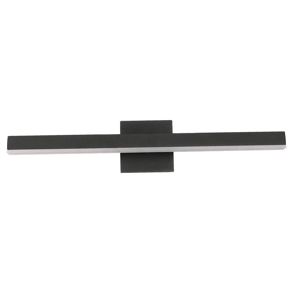HXYSXHJUO Bathroom Vanity Light Fixtures Matte Black 24inch 14W LED 6000K Modern Metal Wall Sconce