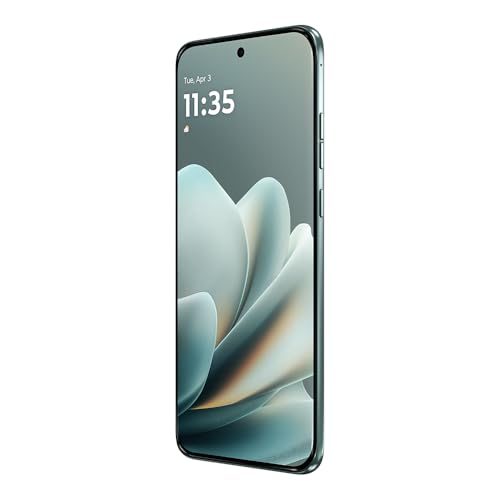 Image of Motorola Edge 70 Pro+ 5G (Twill Inspired Pantone Stormy Sea Green, 12GB RAM, 256GB Storage) | Dimensity 8500 Extreme Processor | 50MP + 50MP + 50MP Triple AI Camera |6.8 inch pOLED Display|