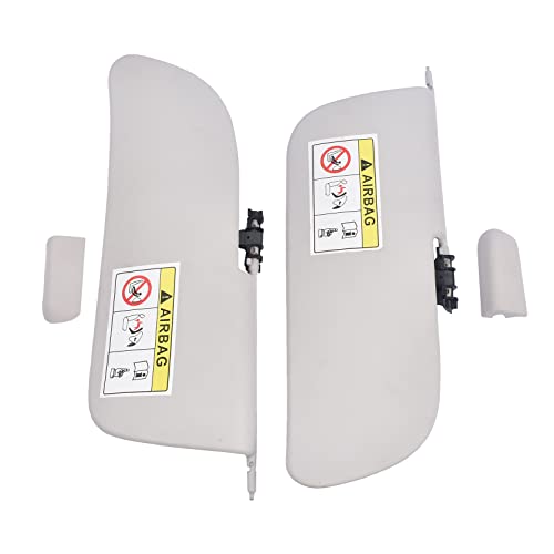 Pare-Soleil Intérieur Gauche Conducteur – Miroir Maquillage – Compatible Peugeot & Citroën C3 – Réf. 98038432DS – Anti-Éblouissement Gris