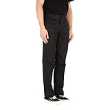 Stil: Straight Leg Dickies Herren Slim Straight Work Pants Sporthose, Schwarz (Black Bk), W36/L32