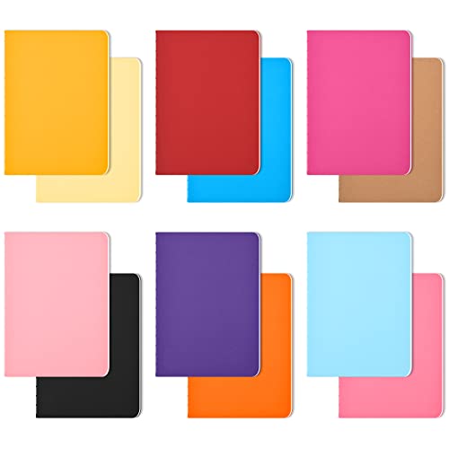 Zealor Colorful Notebook Journals For Travelers Colorful Cover Notepad, 30 Sheets/60 Lined Pages (12, A6) #TOP15