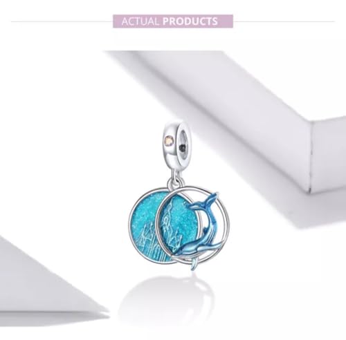 Charm de ballena y vida marina para pulsera temática del océano 2
