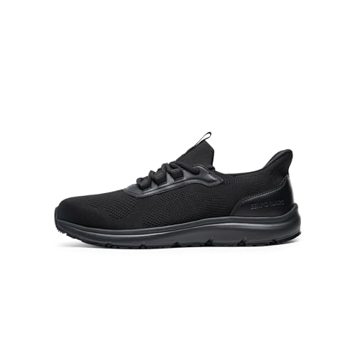 Image of Bruno Marc Men's Hands Free Non Slip Work Shoes, Water Resistance Restaurant Slip on Food Service Sneakers