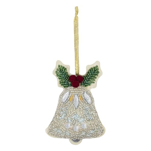 Trimits Christmas Felt Decoration Kits 11.5 x 8.5cm Beaded Bell
