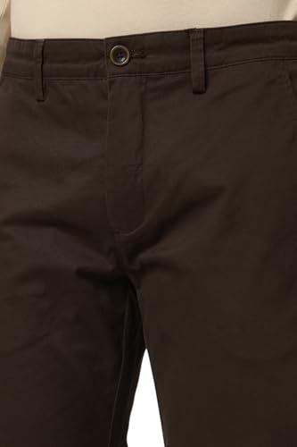 Image of Peter England Men's Slim Fit Mid Rise Super Premium Wrinkle Free Casual Trouser Chinos