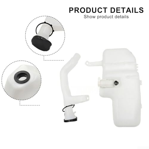 Tanque de limpiaparabrisas ABS para Nissan Navara D22 de ajuste directo blanco 6