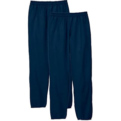 Hanes Men's EcoSmart Fleece Sweatpant, Navy, XX-Large (Pack of 2) Cover