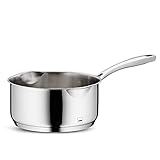 Flavoria - Cazo con mango (18 cm, 1,8 L, acero inoxidable 18/10)