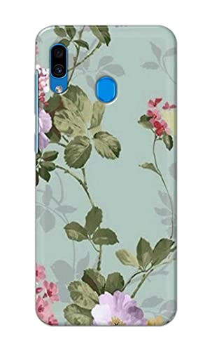 Image of Printed Hard Back Cover Case for Samsung Galaxy A20 | Samsung Galaxy M10s Back Cover (Floral Painting) -702