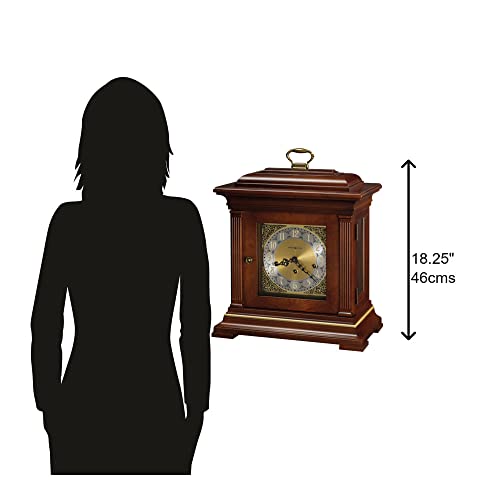 Howard Miller Thomas Tompion Mantel Clock 612-436 – Windsor Cherry With Key-Wound, Triple-Chime Movement #TOP2