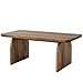 Tribesigns Rectangle Coffee Table, 47-Inch Wood Rectangular Living Room Table, Farmhouse Accent Center Low Cocktail Tea Table with Sturdy Base & Rounded Corners, Easy Assembly (Rustic Brown)