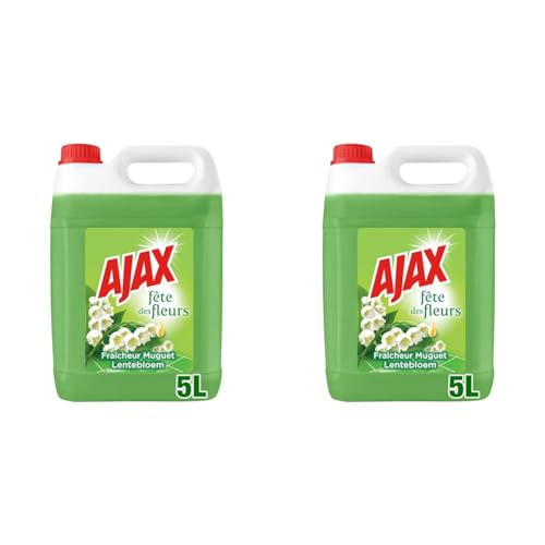 AJAX Nettoyant Ménager surfaces & Sol Fête des Fleurs Parfum Muguet Sans rinçage Idéal collectivités Grand Format Bidon de - vue 8