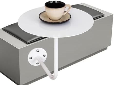 Space-Saving Wall-Mounted Round Bar Table - Durable Metal Top for Home, Kitchen, and Cocktail Bar - Stylish and Functional Furniture Solution