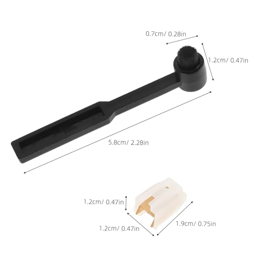 Agujas para tocadiscos conicas Mipcase repuesto de vinilo con cepillo punta rubí 2