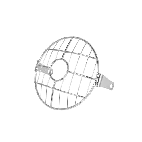 Grille de protection phare moto universelle en maille pour phare cruiser métal 6.5 pouces