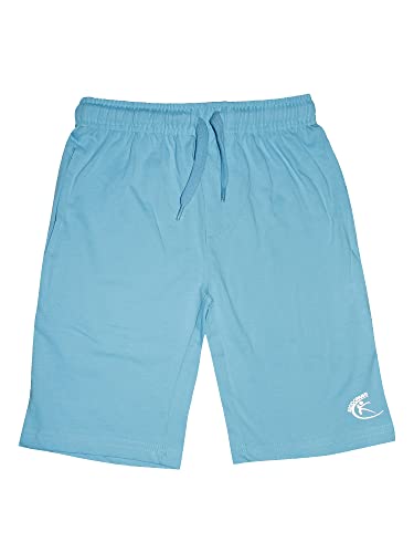 Image of KiddoPanti Boys Solid Knee-Length Basic Short | 100% Cotton Knit Fabric | Comfortable Fit with Elastic Waistband and Functional Drawcord | 2 Front Pockets Half Pant | Boys Shorts