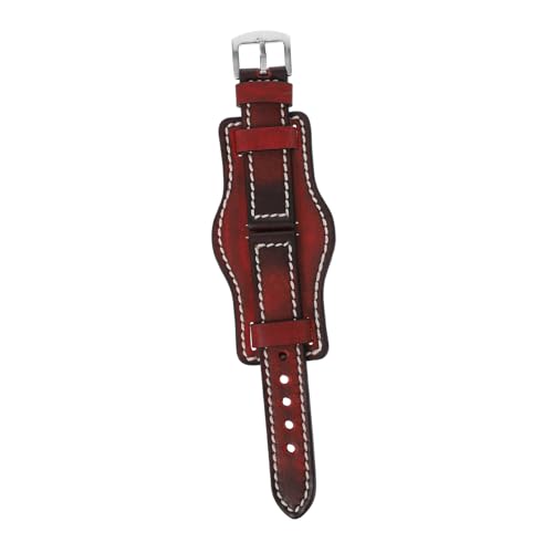 Bracelet de montre en cuir pour hommes au style vintage élégant