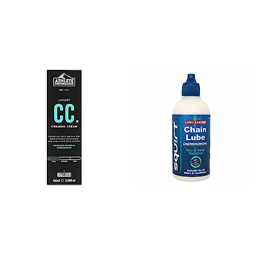 Crema MUC-OFF BADANA Antes Esfuerzo Hombre 100ml & Squirt 120 Ml, Cera para Cadenas Hombre, Blanco, ML
