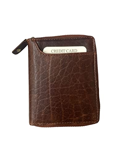 Image of MAESTRA Metal Unisex Wallet(Choco Brown)