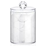 Bonita decoración: estos frascos de plástico son bonitos elementos decorativos, accesorios para la mayoría de la limpieza de decoración del hogar, como artículos de aseo, accesorios de baño, organización de tocador, estantes y también adecuados en el dormitorio u oficina