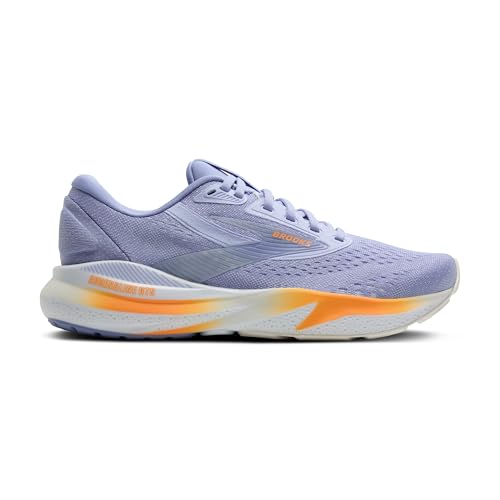 Brooks Women’s Adrenaline GTS 24 Supportive Running Shoe - Blue Heron/White/Orange - 9 Medium