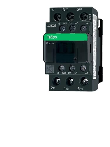 Contacteur tripolaire LC1D25 380V AC 3P noir pour armoire électrique