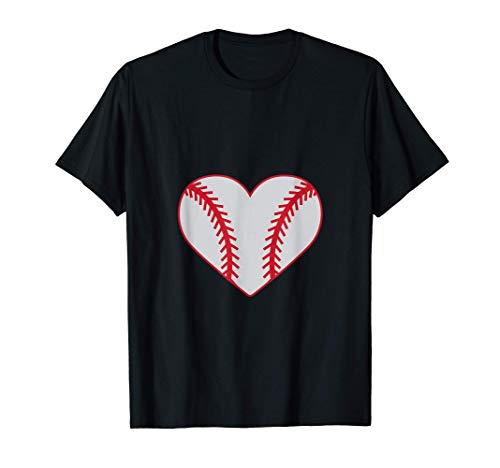 Softball Player Heart Design Camiseta