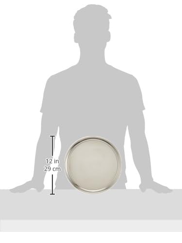 RAJ STAINLESS STEEL BEADED PLATE, 31.5 CM , SILVER, TB0003, DINNER PLATE , SERVEWARE , SERVING PLATE , RICE PLATE