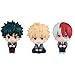 Midoriya Izuku Figure Anime Todoroki Shouto Action Figure Look Up MHA Figures Cute Cake Topper Decoration Figurine Collection 3.94in