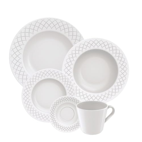 Aparelho de Jantar Tramontina Ingrid em Porcelana 20 Peças