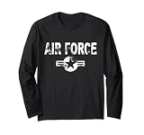 Air Force Vintage US Military Airforce Men Women Gift Long Sleeve T-Shirt