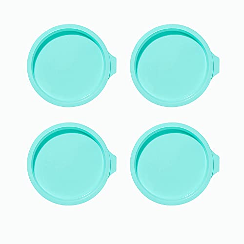 Leadigol 4PCS Silicone Cake Pan Cake 6 Inch Non-Stick Baking Tool Quick Release Baking Pans for Layer Cake Cheese Cake Rainbow Cake and Chocolate Cakes