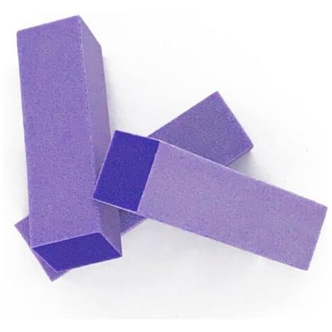 Soft Touch Lavender Sanding Block, 4-Sided, 100 Grit, Washable and Reusable, Long Lasting, 12 Pieces Cover