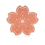 Penitue Kupfer Vogelbad Scheibe, 10cm Blumenförmige Dreipunkt Unterstützung Vogelbad-Reinigungscheibe Vogelbad-Reiniger für Eine Jahreszeitunabhängig Sichere Wasseraufbereitung für Außen Schalen