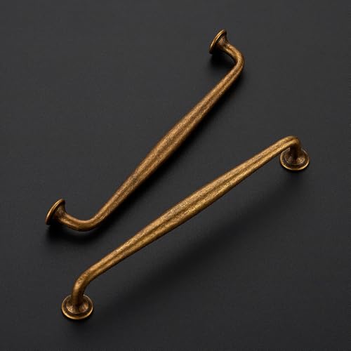 Image of Ravinte 10 Pack 7-1 /2 Inch Antique Brass Kitchen Cabinet Handles Solid Zinc Alloy Cabinet Pulls Cupboard & Drawer Handles