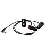 ZBLZGP オーディオケーブル ロープロファイル TA3M XLR 3ピン オス - 3.5mm-TRS Yケーブル Canon EOS C70 6K Proカメラ用 RØDE ワイヤレス GO II デュアルチャンネル ワイヤレス出力
