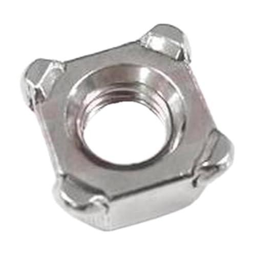 50 Pcs Nut Square Nut DIN928B M4X0.7 304 Stainless Steel Bag 136248