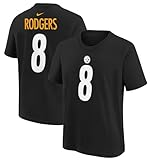Outerstuff Youth Aaron Rodgers Black Pittsburgh Steelers Player Name & Number T-Shirt