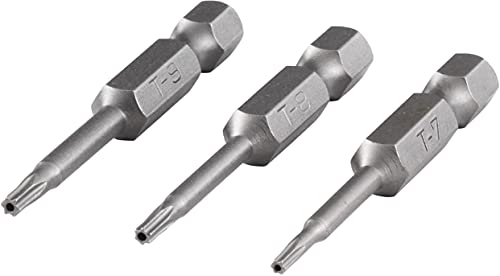 wolfcraft Solid Safety Screwdriver Blade Set, 3 pcs. I 1260000 I 3 Solid bits, 50 mm, Grau, Variety pack