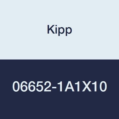 Kipp 06652-1A1X10 Novo·Grip Grey Thermoplastic Wing Grip with 10-32