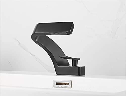 Mitigeur eau chaude eau froide à poignée unique, robinet thermostatique pour lavabo de salle de bain