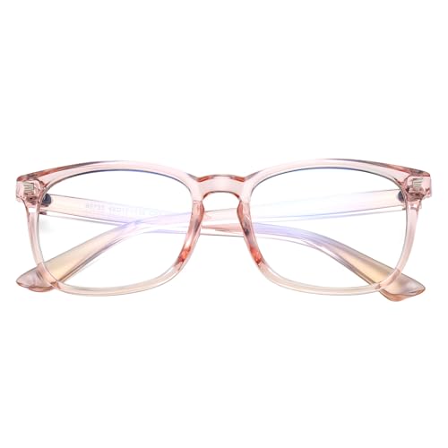 Image of Hycredi Kids Blue Light Blocking Glasses for Boys & Girls, Square Frame | Lightweight Eyewear For Daily Screen Time, Ideal For Computers, Gaming, Tablets And Phones With Comfortable Lenses