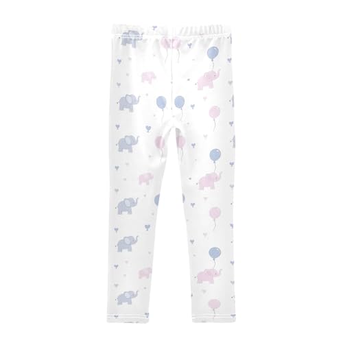 Cute Simple Elephant Prints Girls Leggings Soft Comfortable Athletic Leggings Dancing Pants for 4-10 Years2